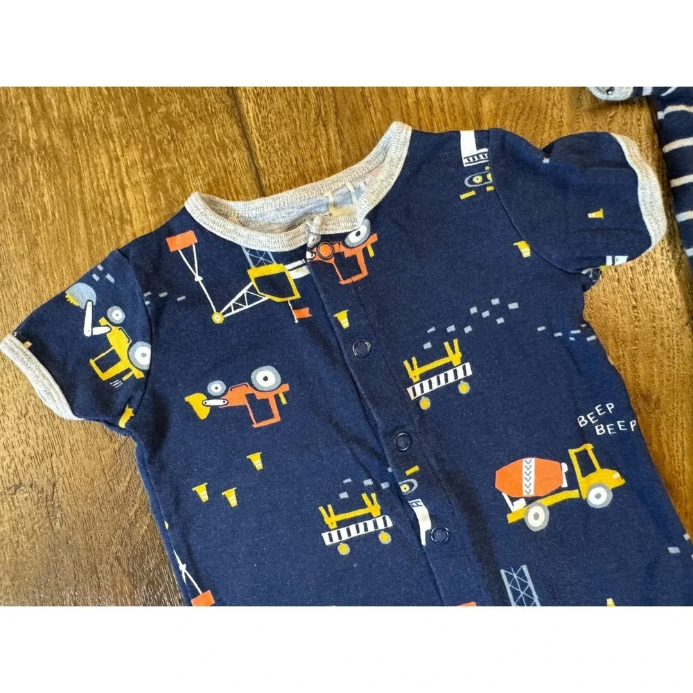 Carters Baby Boy 3 Months Summer Rompers 1 Piece‎ Outfits Clothes Lot Construct